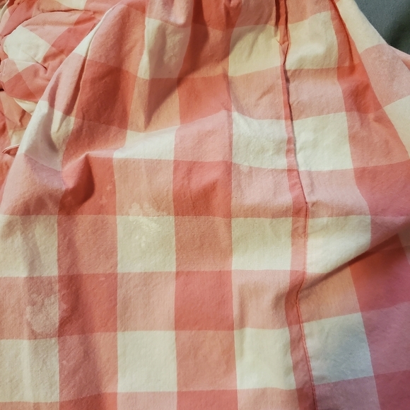 Tommy Bahama 100% Cotton Girls Dress Sz. 6 Plaid Pink - Picture 7 of 7